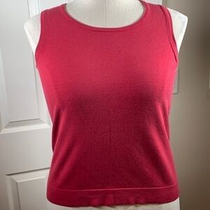 August Silk red tank top large